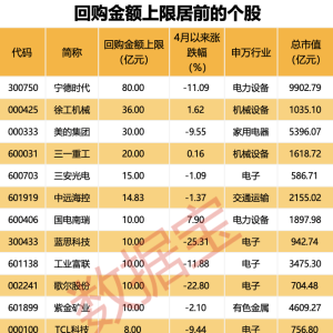 大手笔低位回购 超百家公司齐出手（附股票）